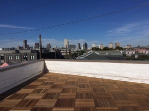 A commercial roof deck that was completed by Mayer Building Company in New Orleans, LA
